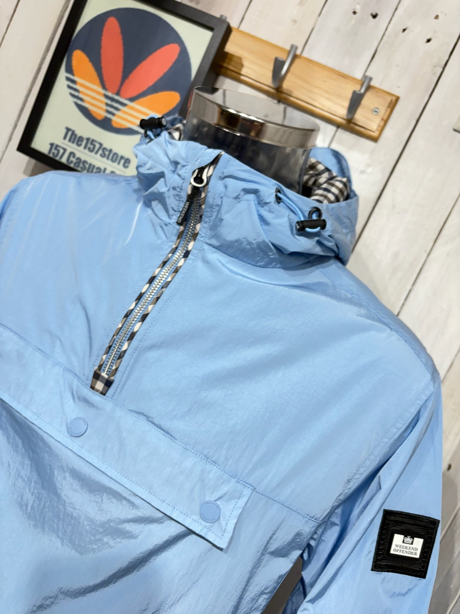 Weekend Offender Manaus Track Overhead Jacket Sea Marine