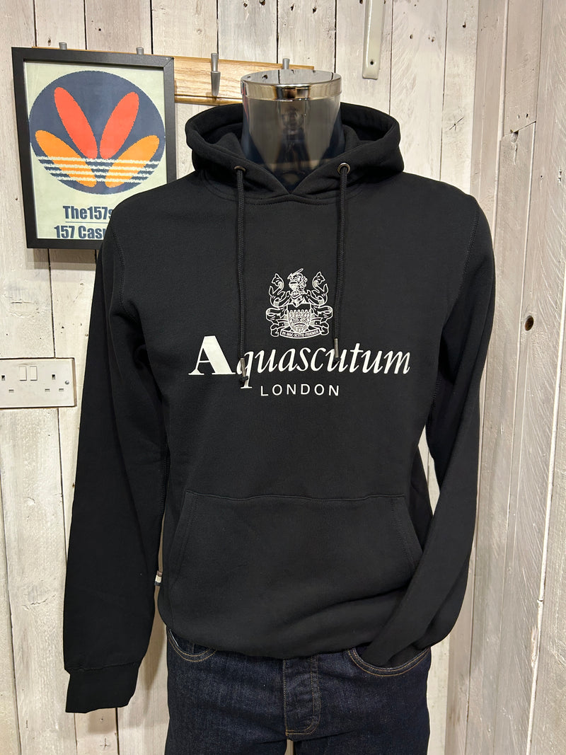 Aquascutum Royal Fleece Hoodie - Black