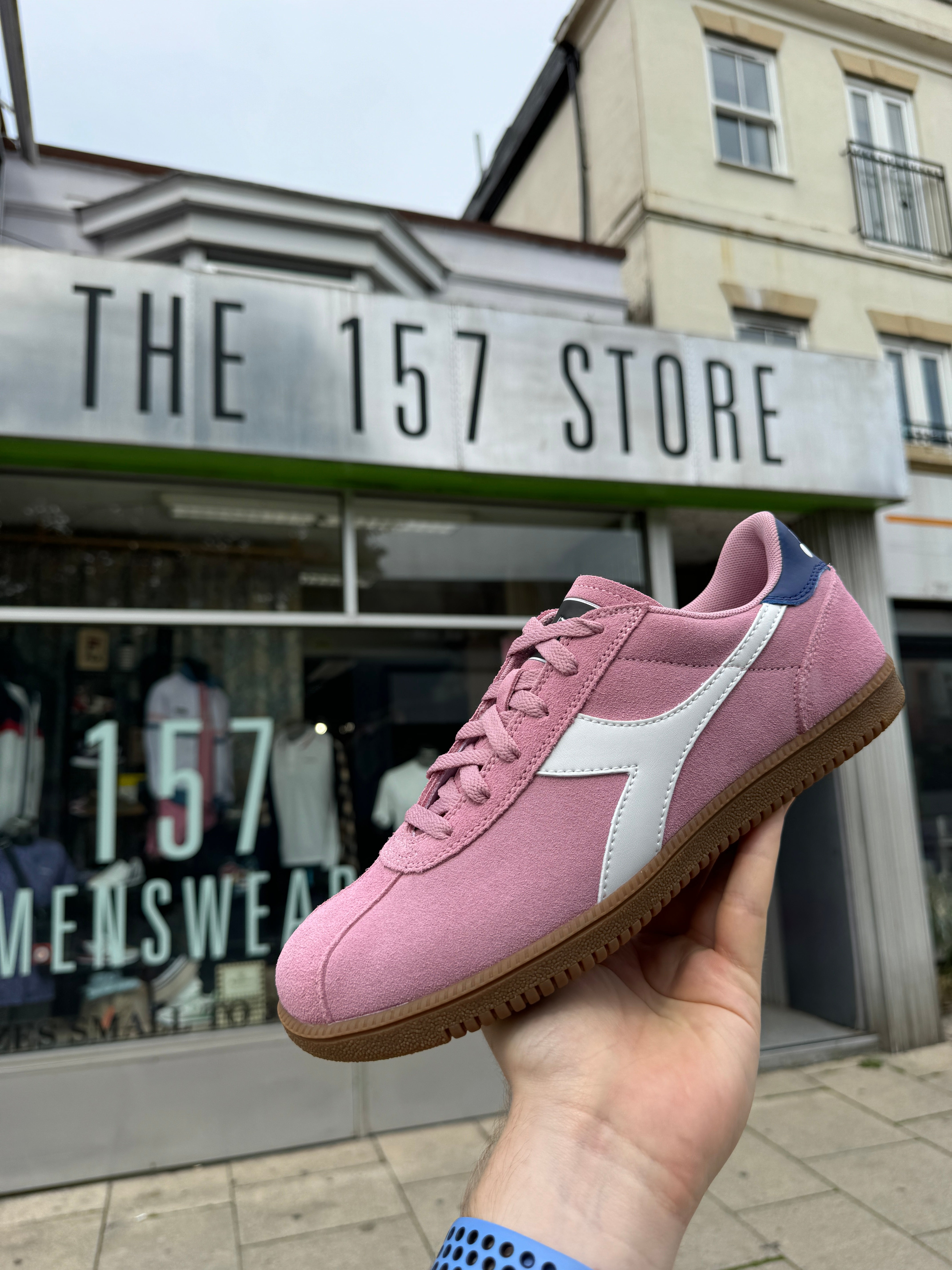 はの Pink Diadora Trainers Womens Womens Diadora 90248 Grey Textile