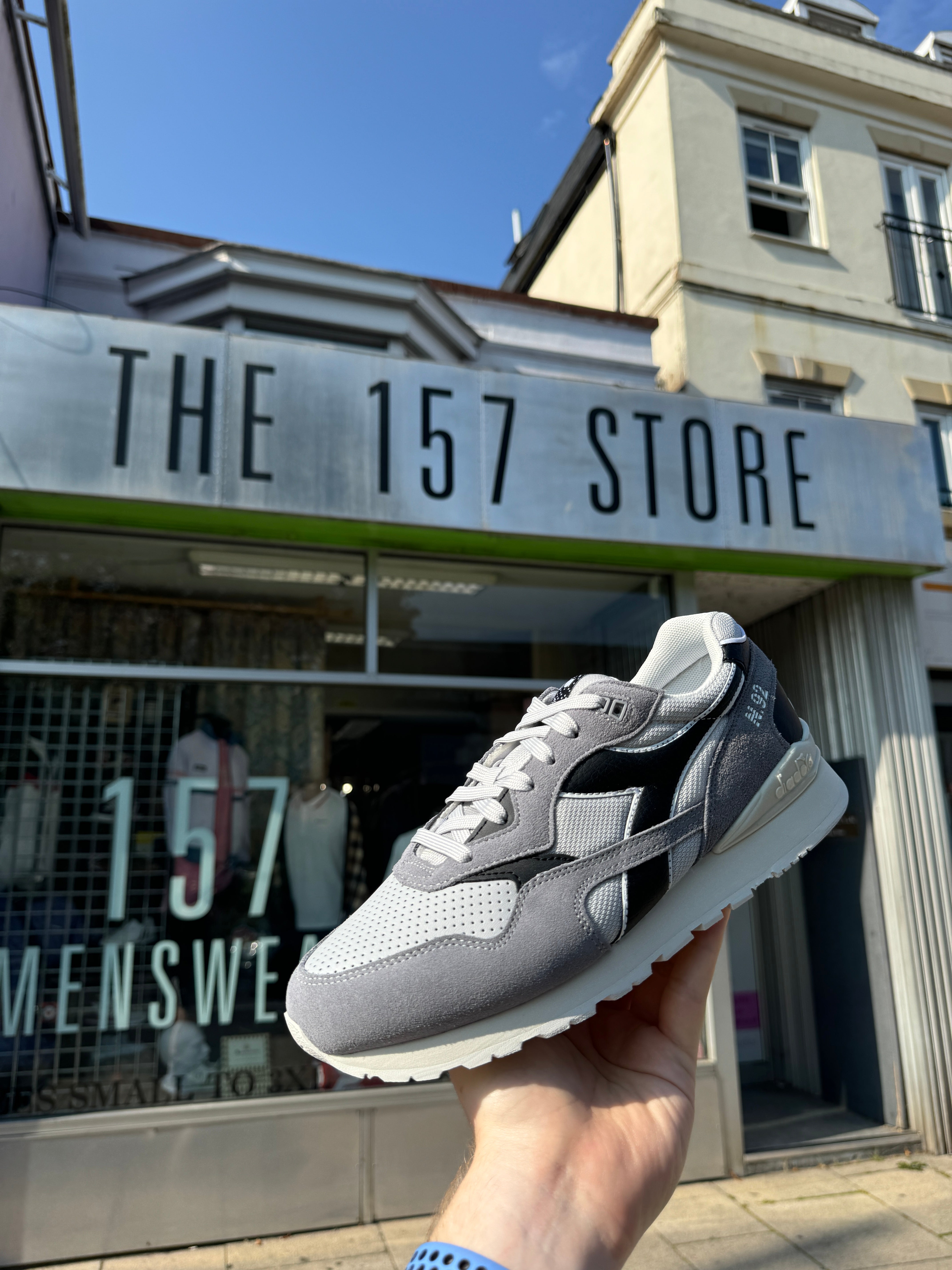 Diadora N92 Advance Trainers Skyrocket Grey The157store Menswear