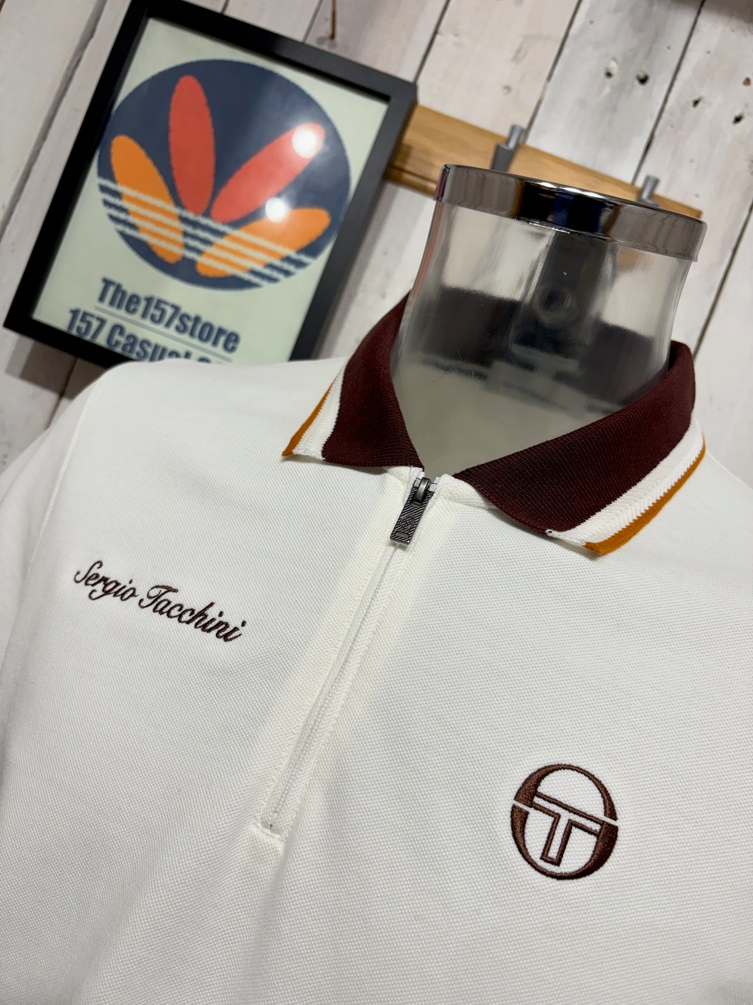 Sergio Tacchini Nanto Zip Polo - Gardenia – The157store Menswear