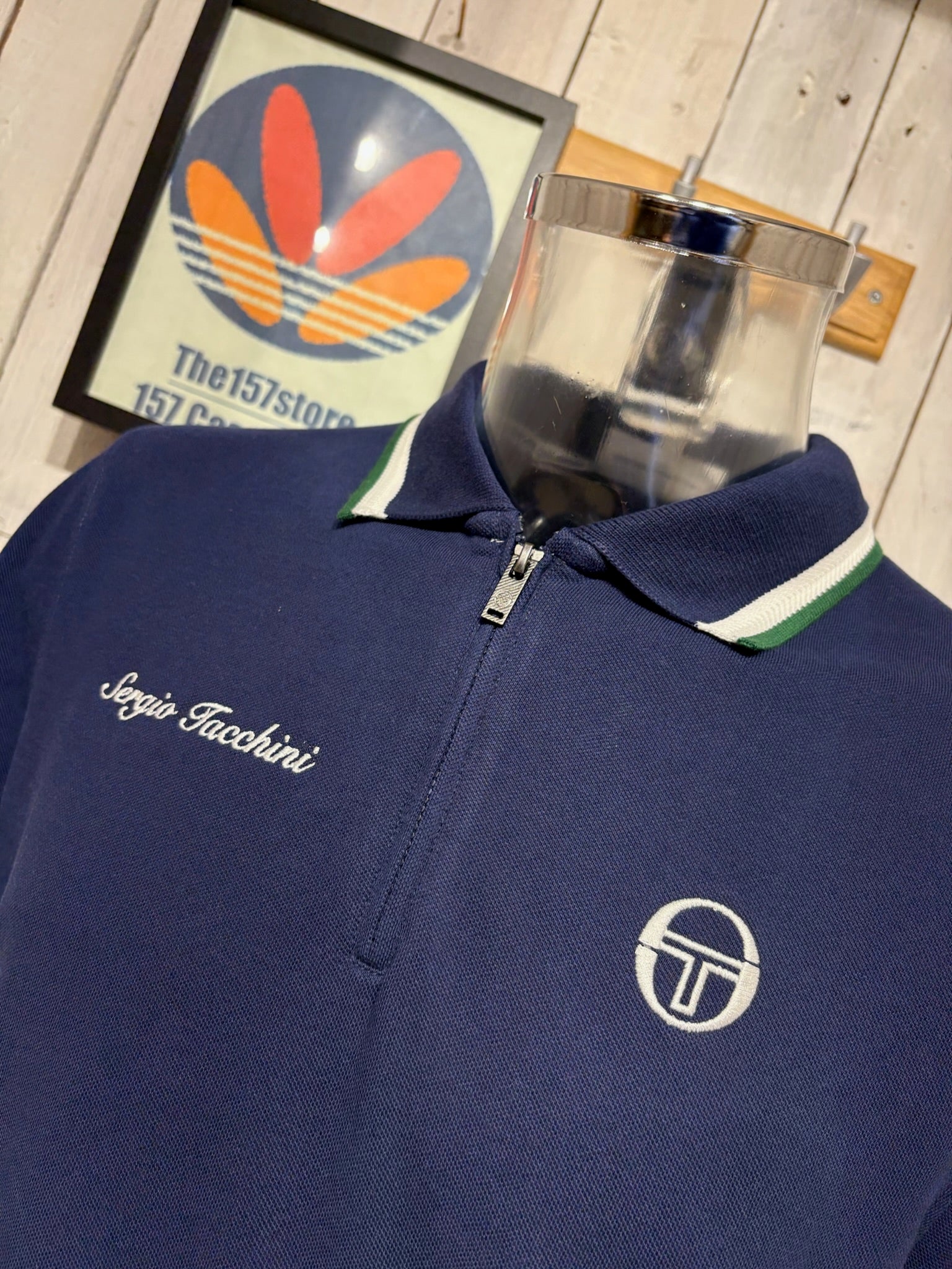 Sergio Tacchini Nanto Zip Polo - Maritime Blue – The157store Menswear