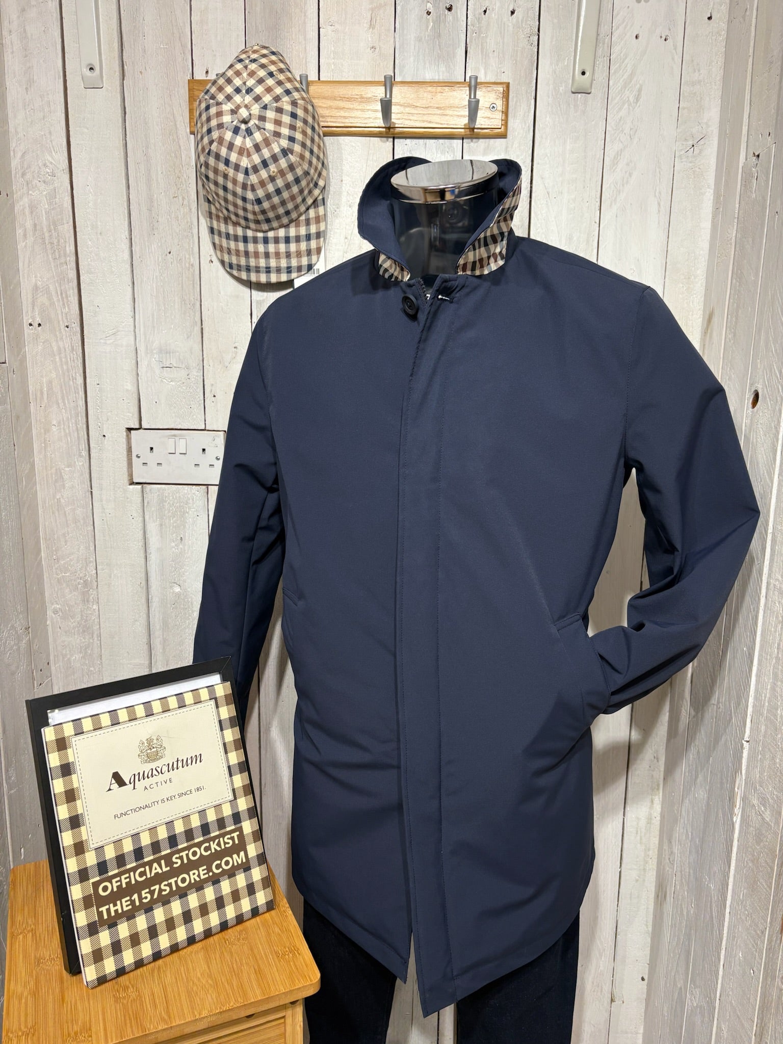 Aquascutum AW25 Primaloft Trench Coat - Navy (NEW FIT