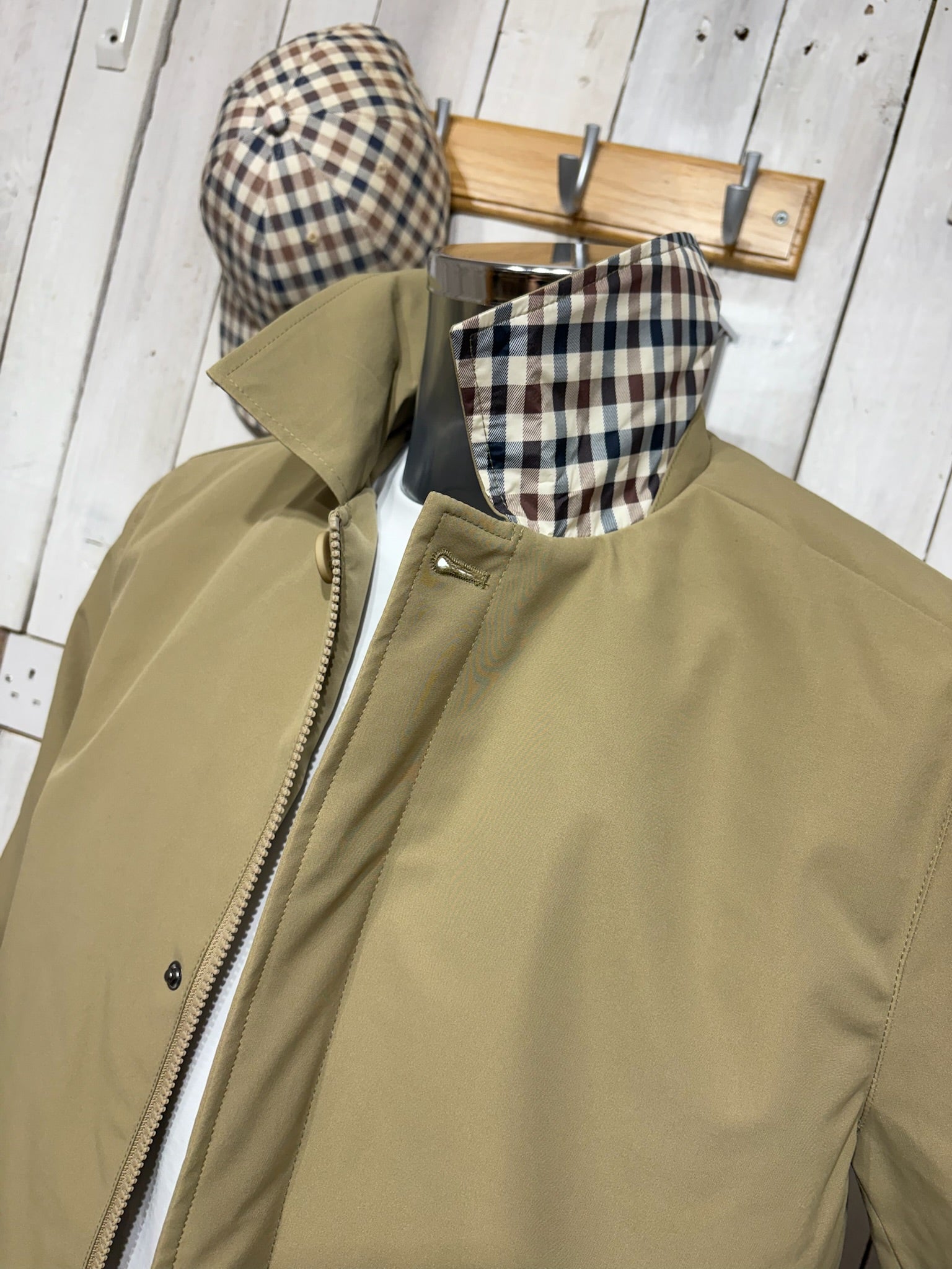 Aquascutum AW25 Primaloft Trench Coat - Khaki Sand (NEW FIT