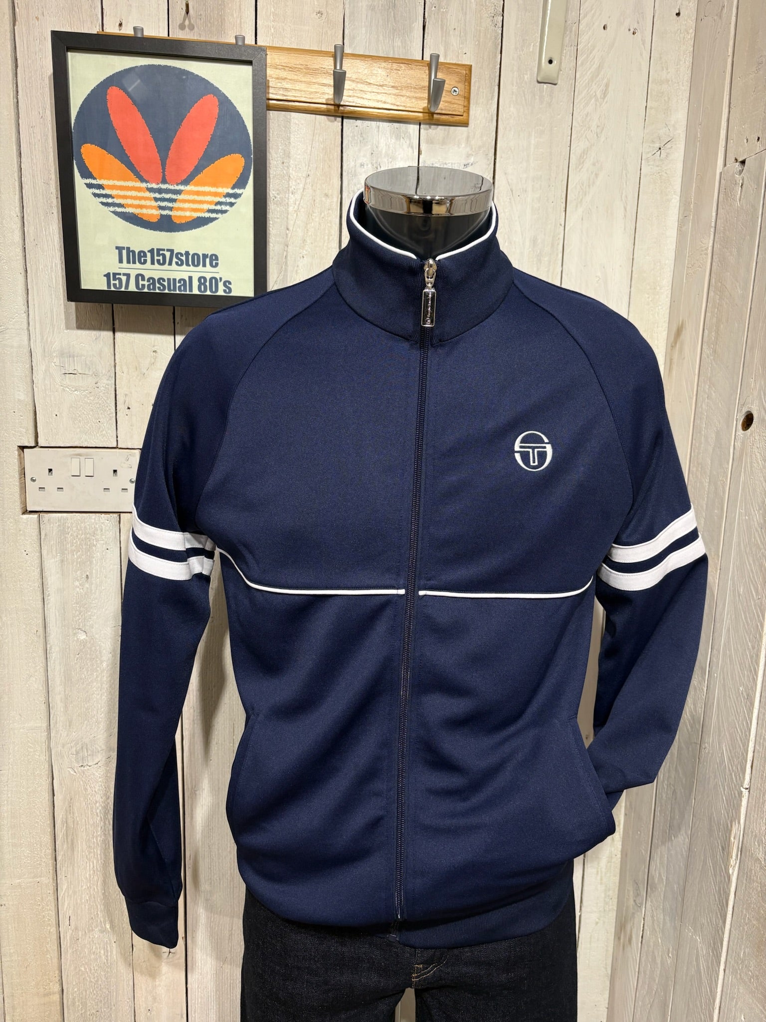 Sergio Tacchini Orion Track Top - Maritime Blue/White