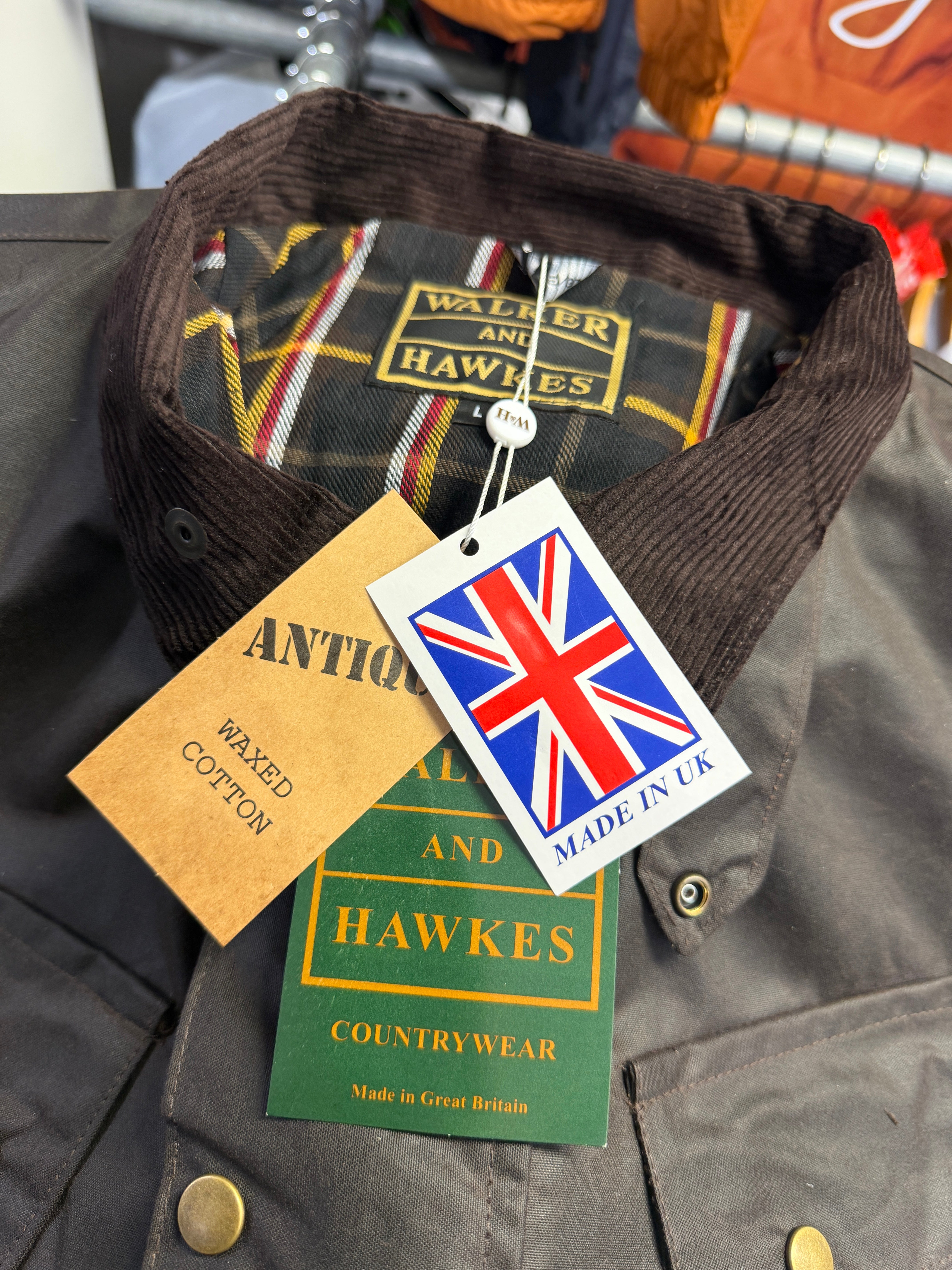 ジャケット・アウター 00s archive schlussel waxed jacket black Walker & Hawkes Explorer Waxed Jacket - Black – The157store Menswear
