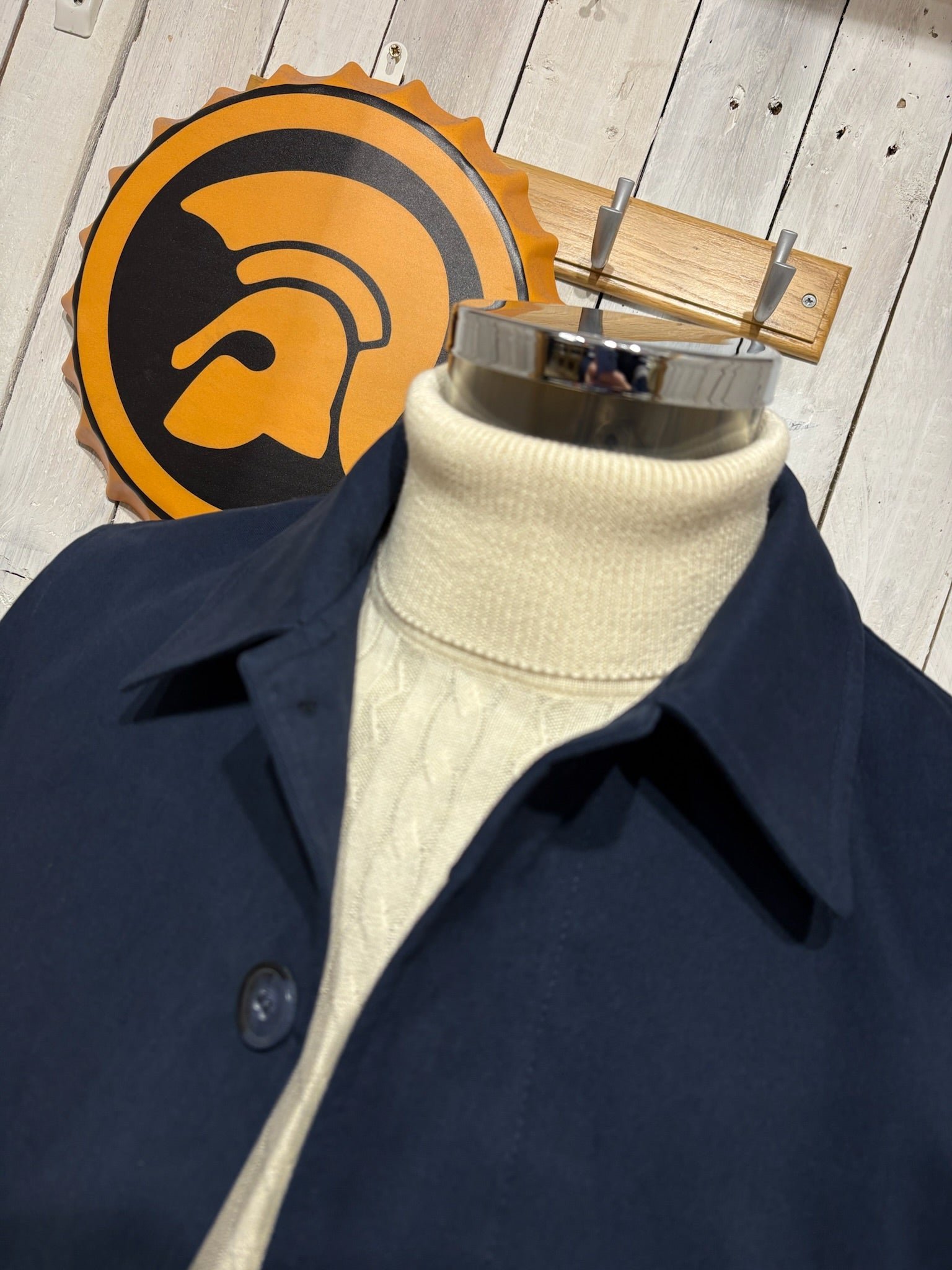 Trojan Car Coat - Navy – The157store Menswear