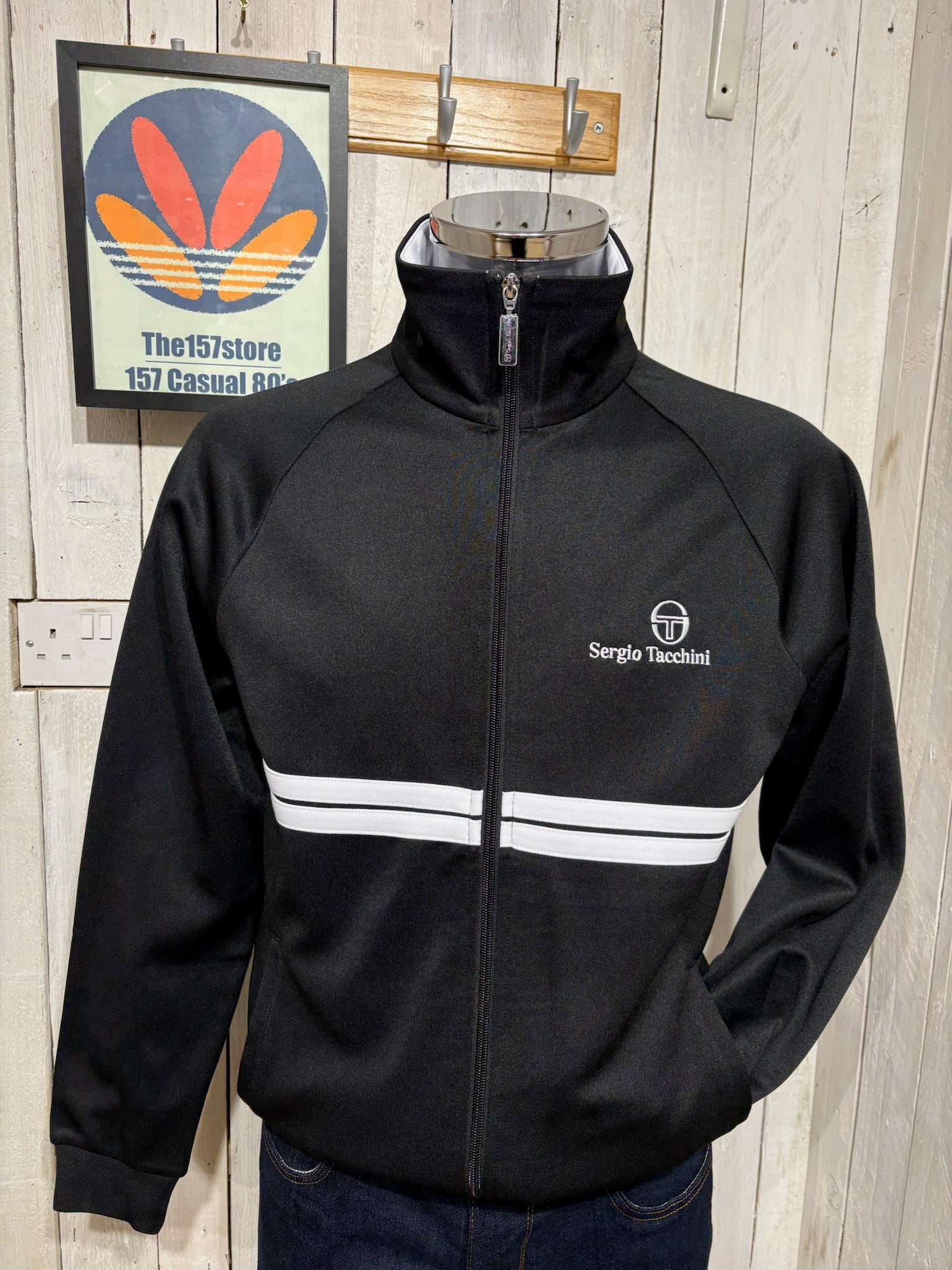 Sergio Tacchini New Dallas Track Top - Black / White – The157store Menswear
