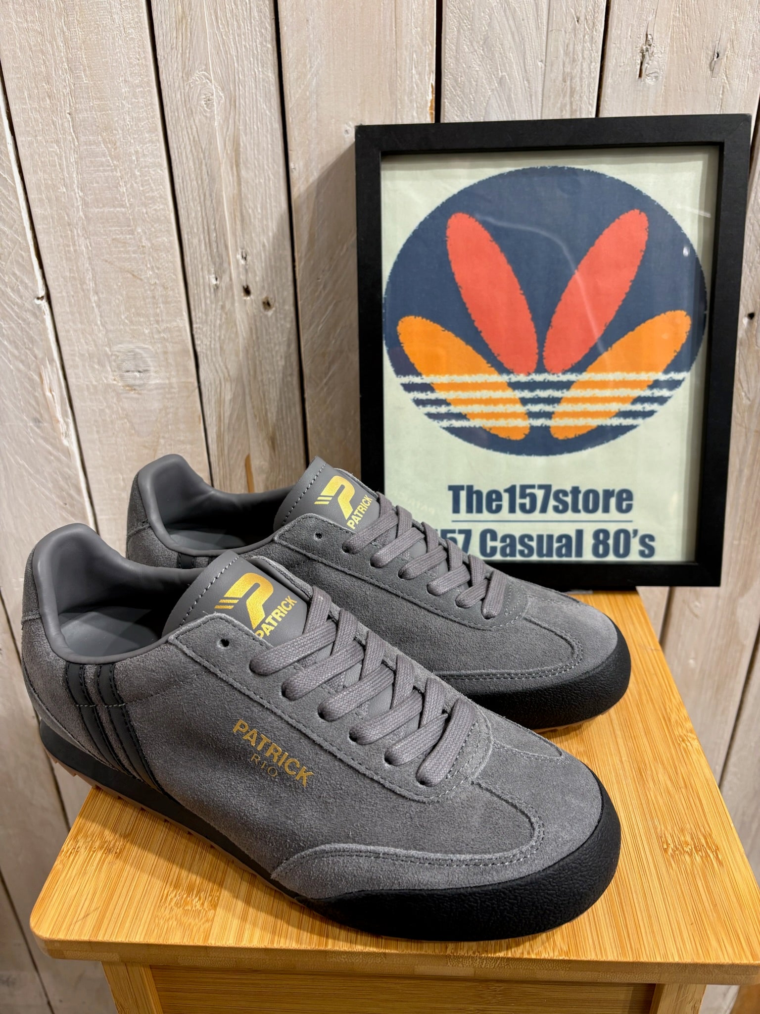 Patrick Rio Trainers - Charcoal / Black 137 – The157store Menswear
