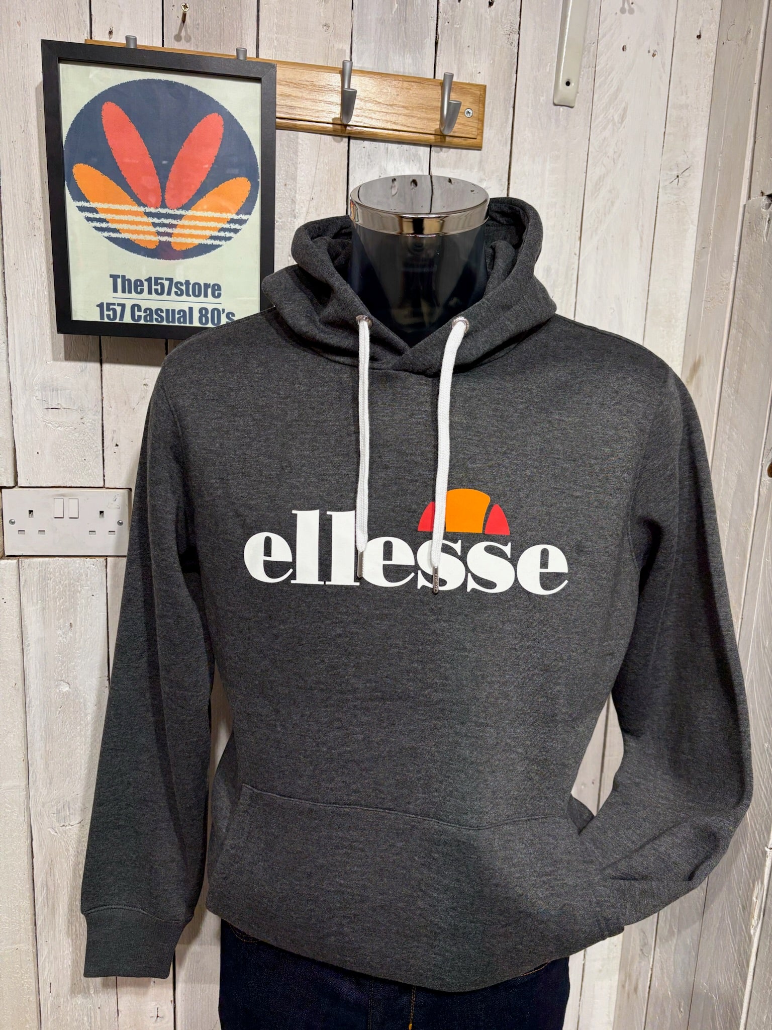 Ellesse Over Head Track Hoodie - Dark Grey Marl – The157store Menswear