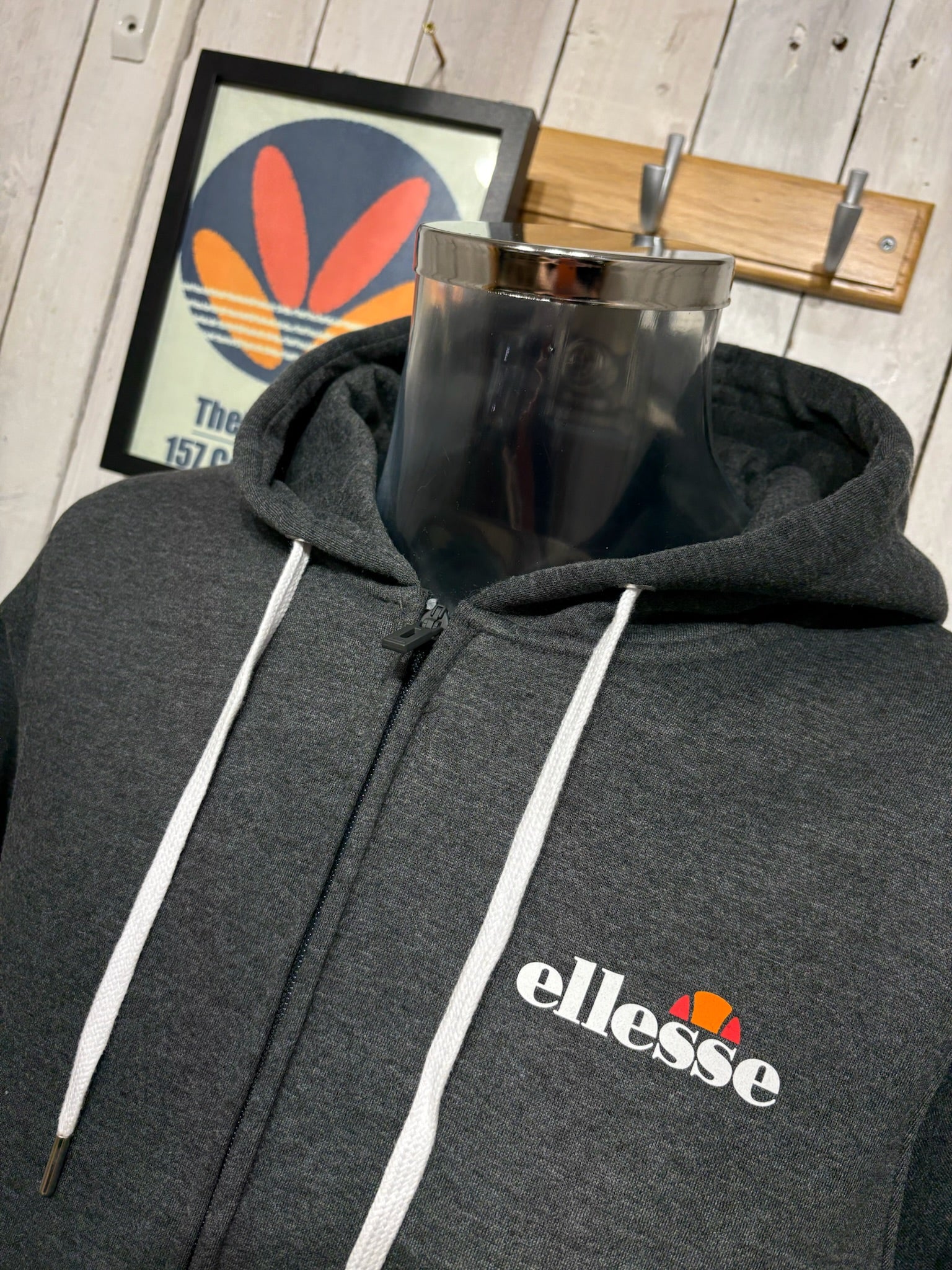 Ellesse Full Zip Hoodie - Dark Grey Marl – The157store Menswear