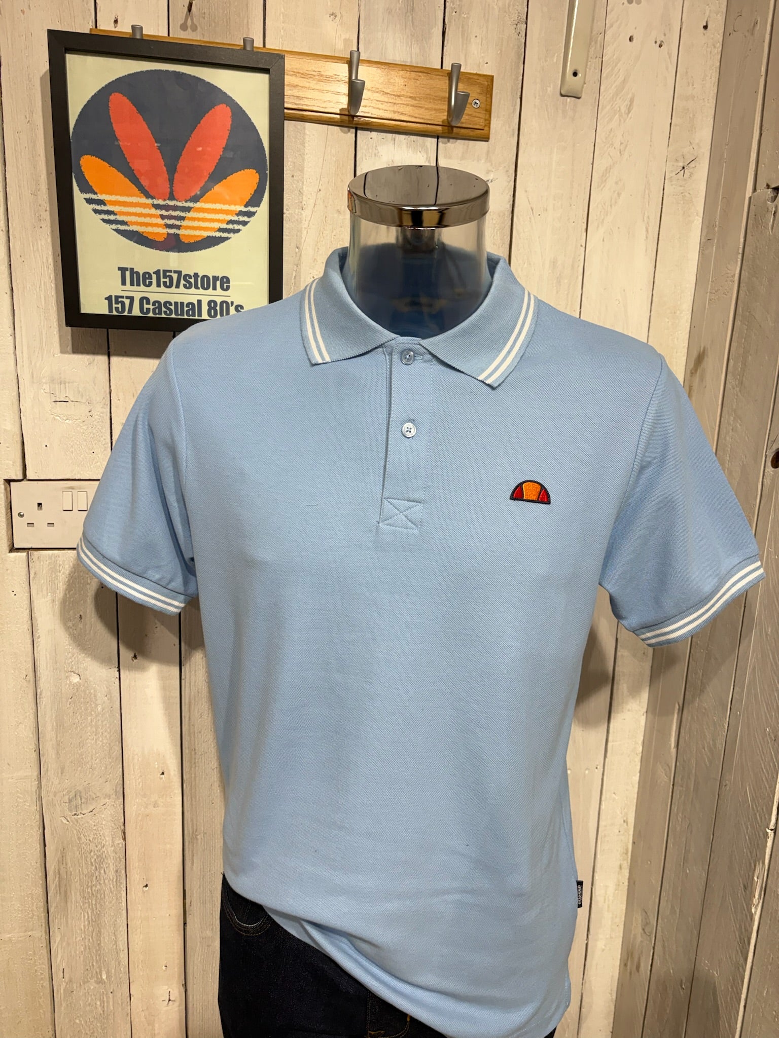 Ellesse Tipped Polo - Light Blue – The157store Menswear