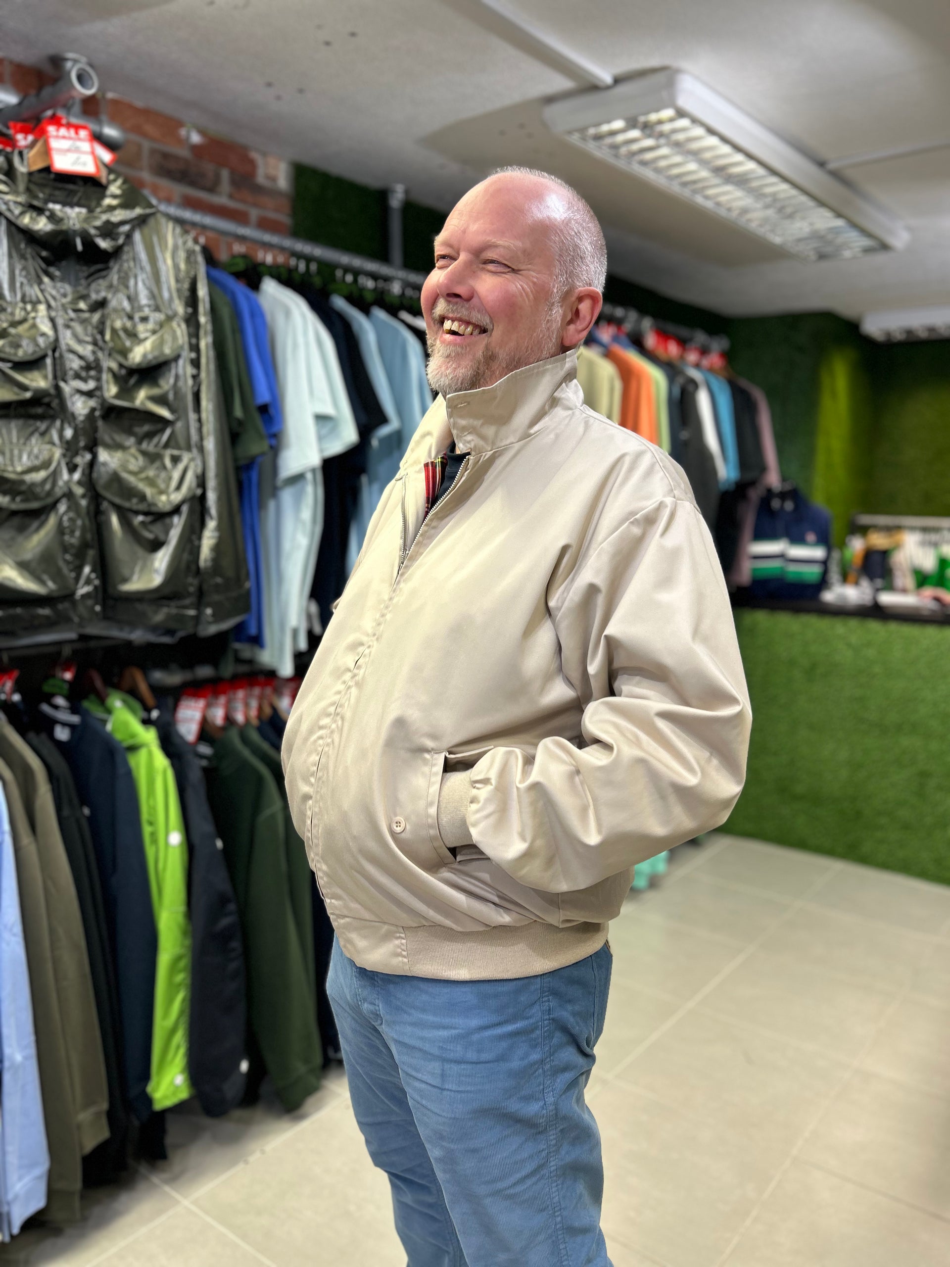 Original 70s Style Harrington - Stone – The157store Menswear