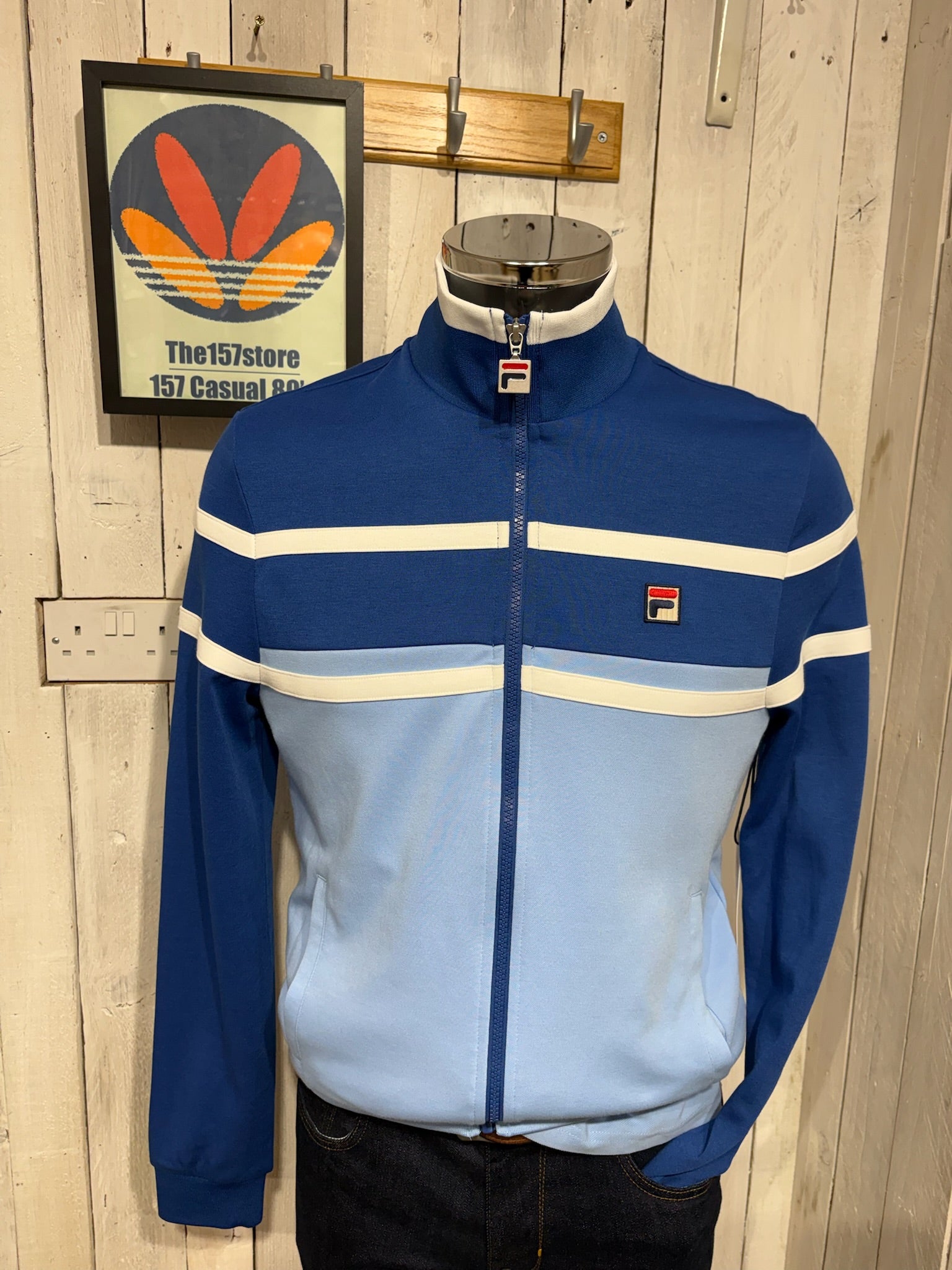 Fila Vintage Giovanni Track Top - Frozen Fjords / Limoges / White ...
