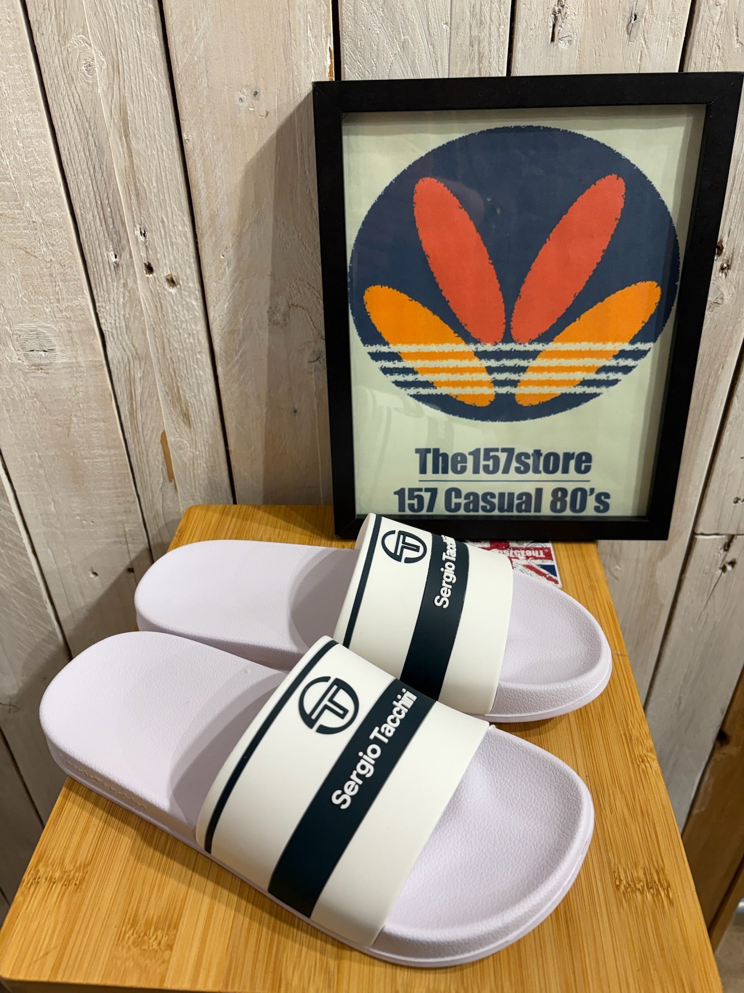 Sergio Tacchini Caspio Slider - White Mediterranea – The157store Menswear