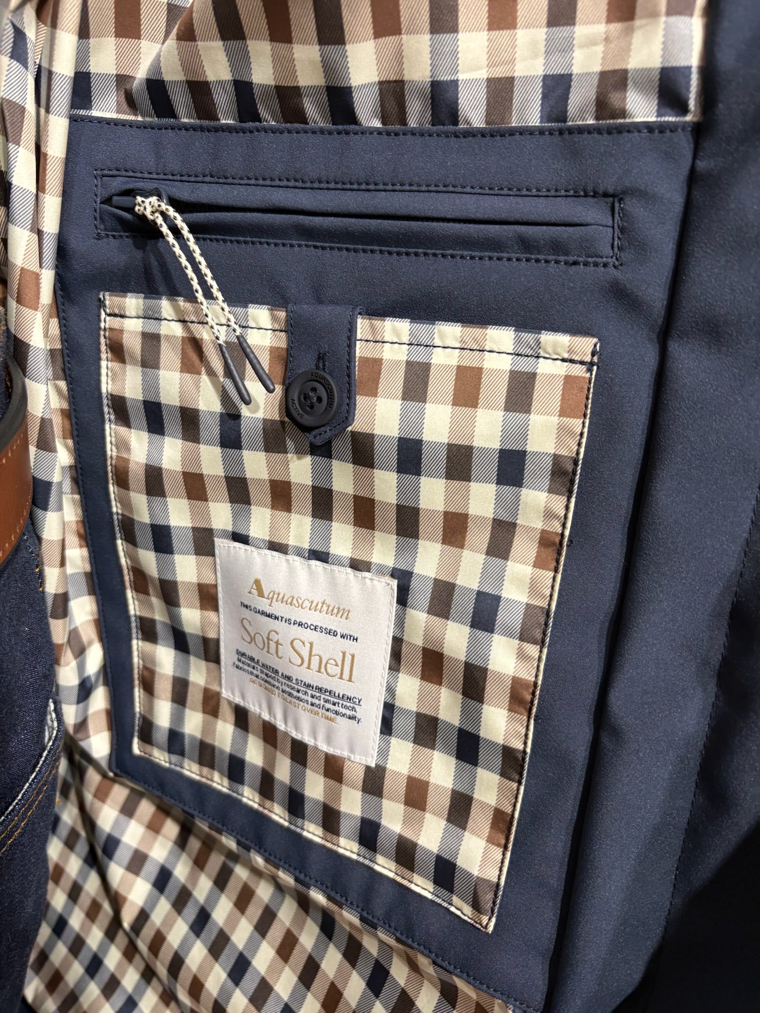 Aquascutum 2026 Soft Shell Trench - Navy – The157store Menswear