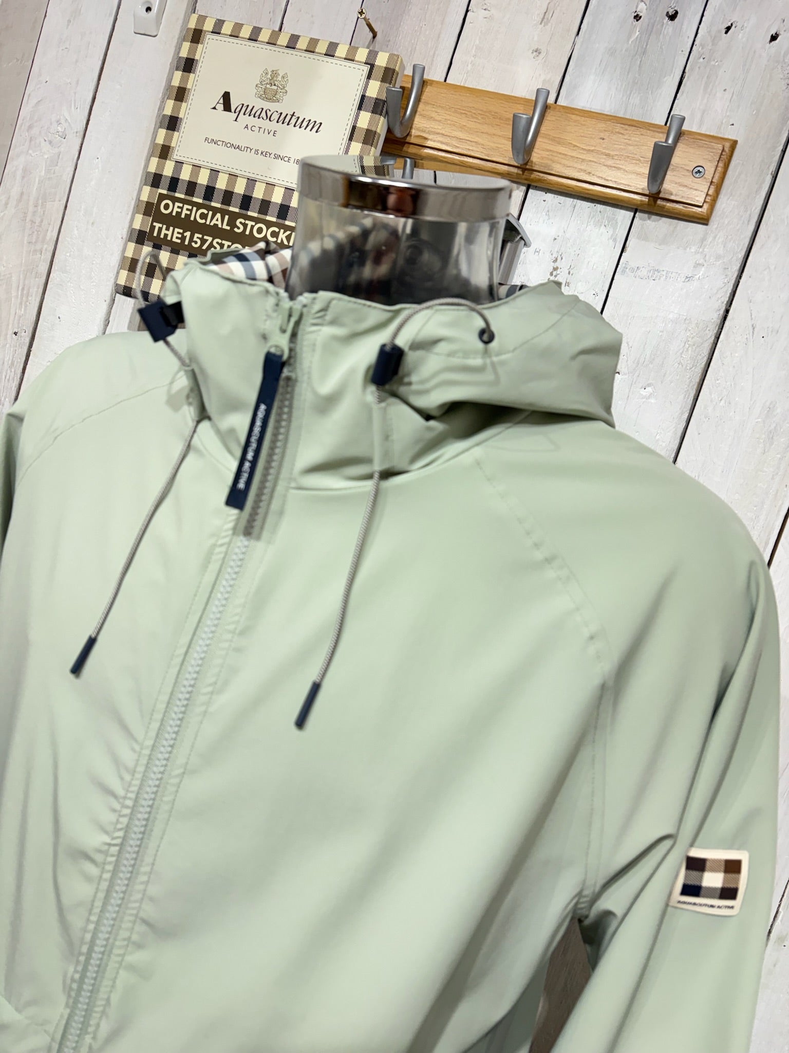 Aquascutum 2026 Shell SP Hooded Jacket - Salvia – The157store Menswear