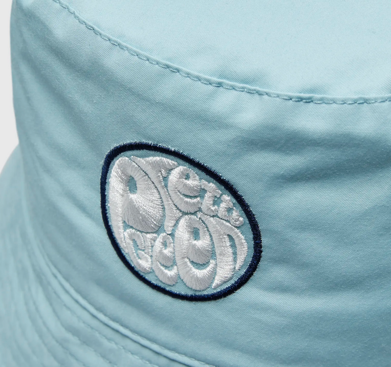 Pretty Green Retro Tilby Bucket Hat - Light Blue