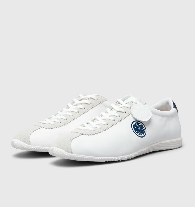 Pretty Green Leather Sprint Trainers - White