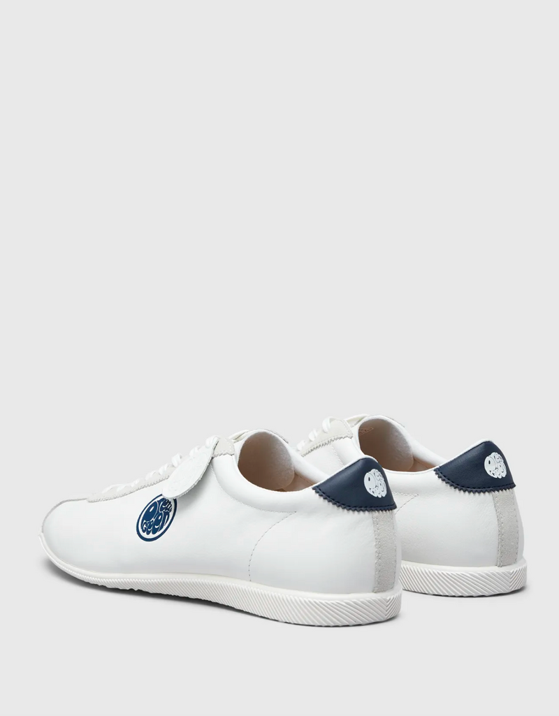 Pretty Green Leather Sprint Trainers - White