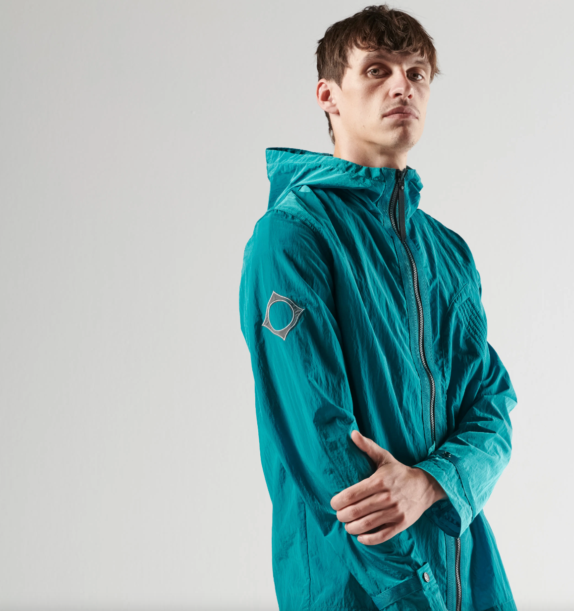MA. STRUM Guard Hooded Overshirt Lake Blue The157store Menswear