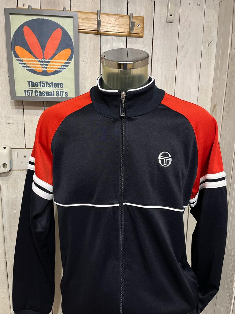 Sergio Tacchini Orion Track Top - Navy Red