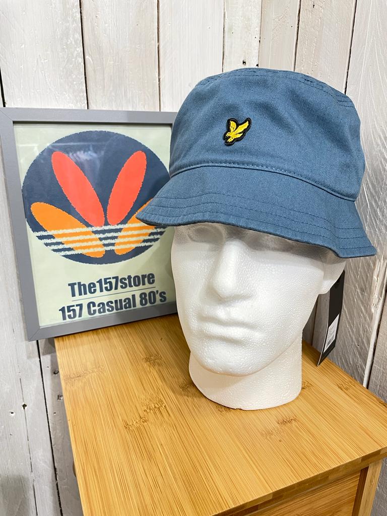 Lyle & Scott Cotton Bucket Hat - Skipton Blue