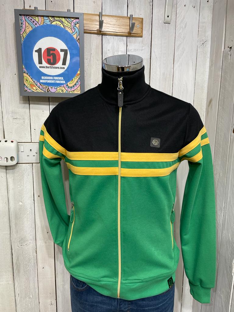 Trojan Retro Stripe Track Top - Jamaica