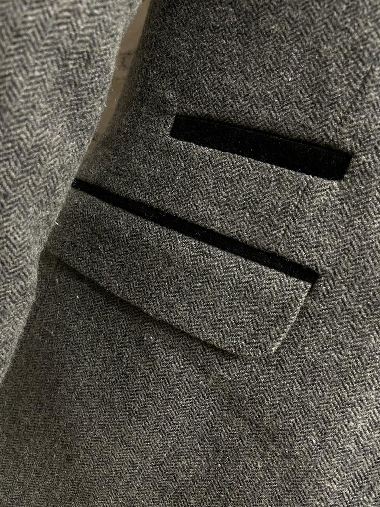Cavani Kingsman Herringbone Tweed Blazer - Grey (Summer Weight)