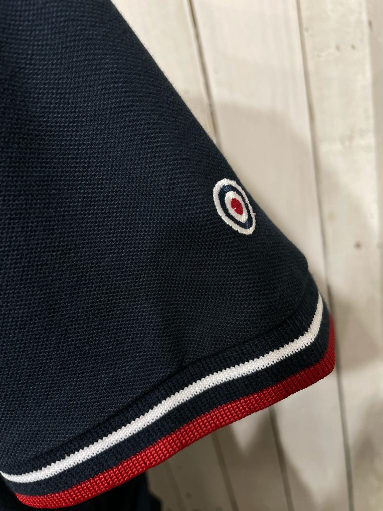 Lambretta Twin Tipped Polo - Navy Red White