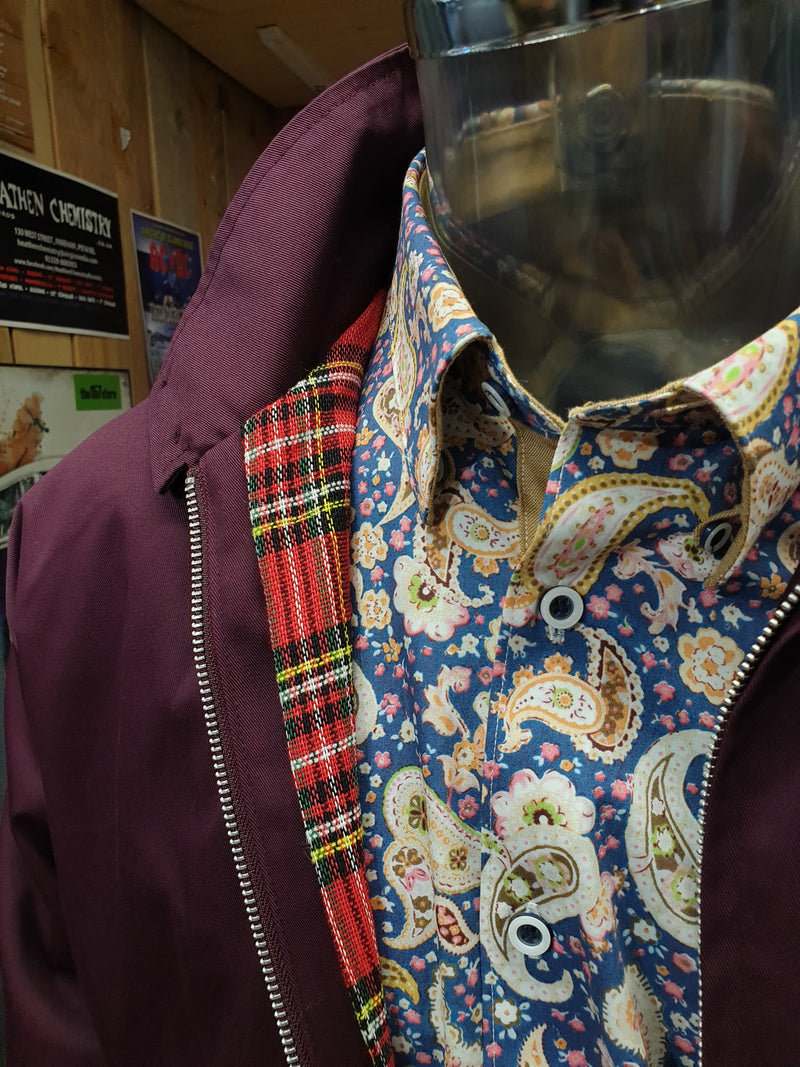 Original 70s Style Harrington - Burgundy