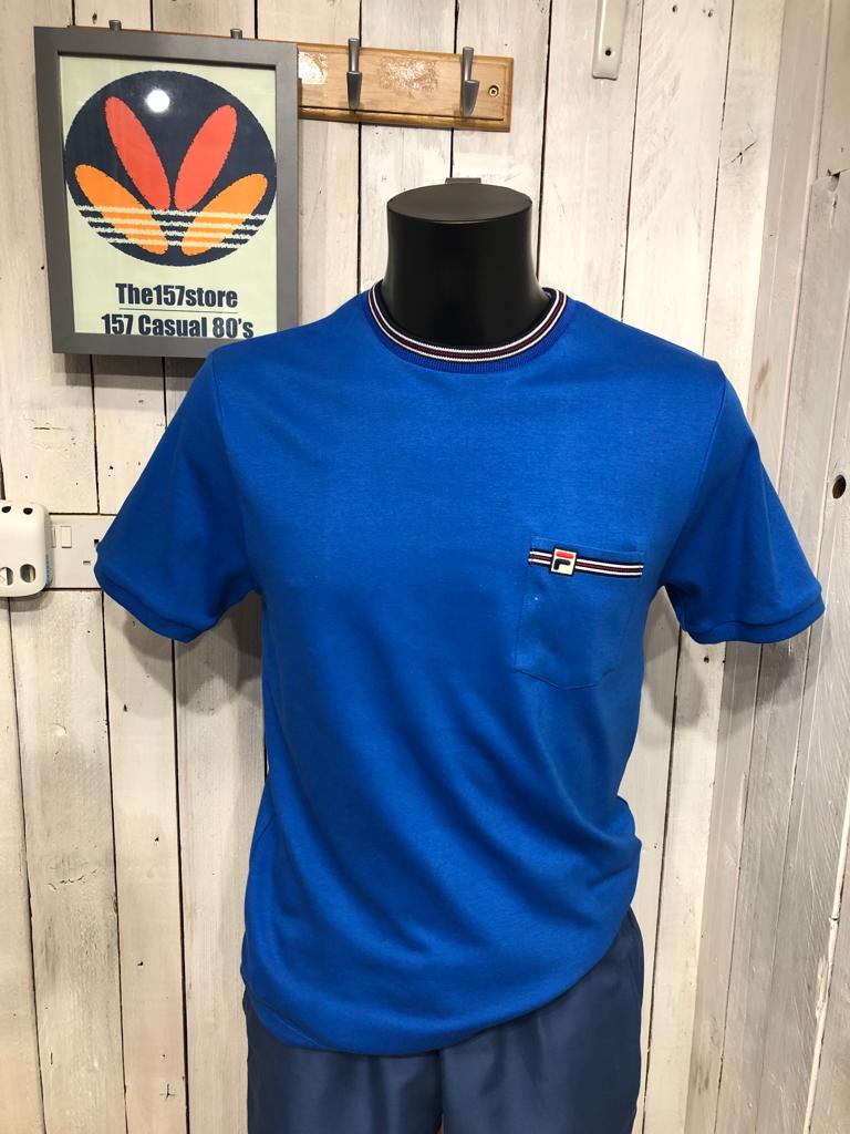 FILA Tonetto Ringer Tee - Strong Blue