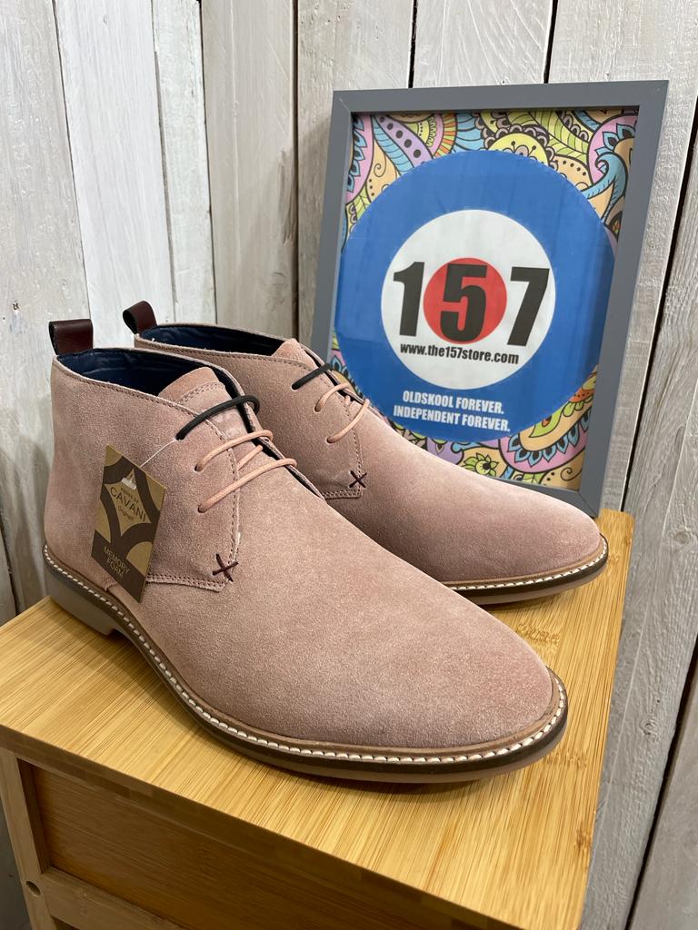 Italian-Styling Desert Boots - Dusty Pink