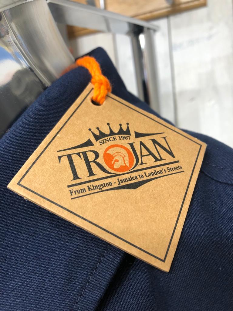 Trojan Classic Mac Overcoat - Navy