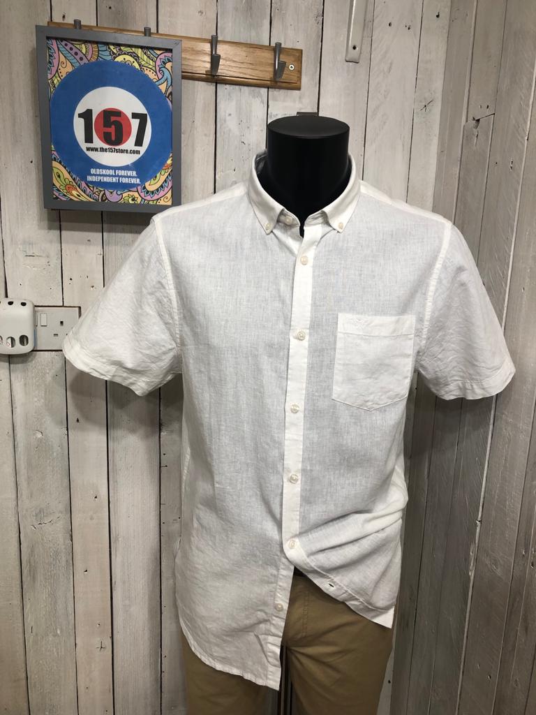 Harper Linen / Cotton Shirt - White