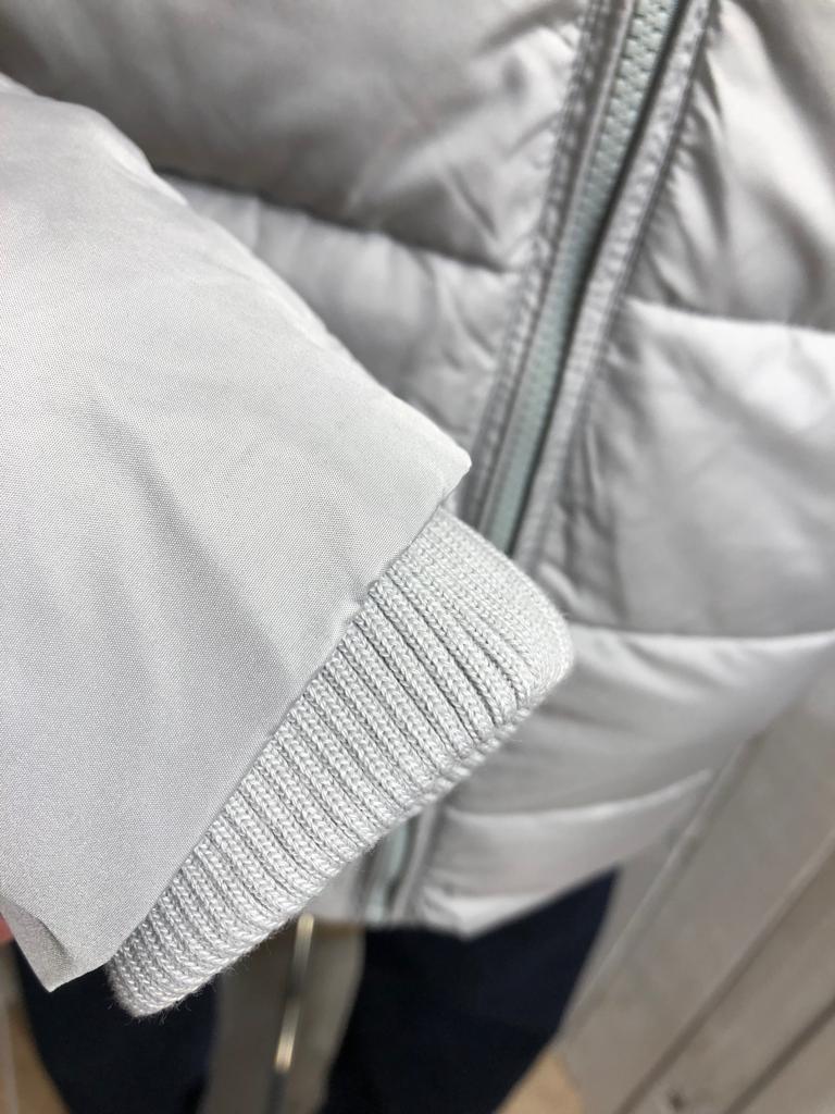 Matrix Puffer Jacket - Silver Grey