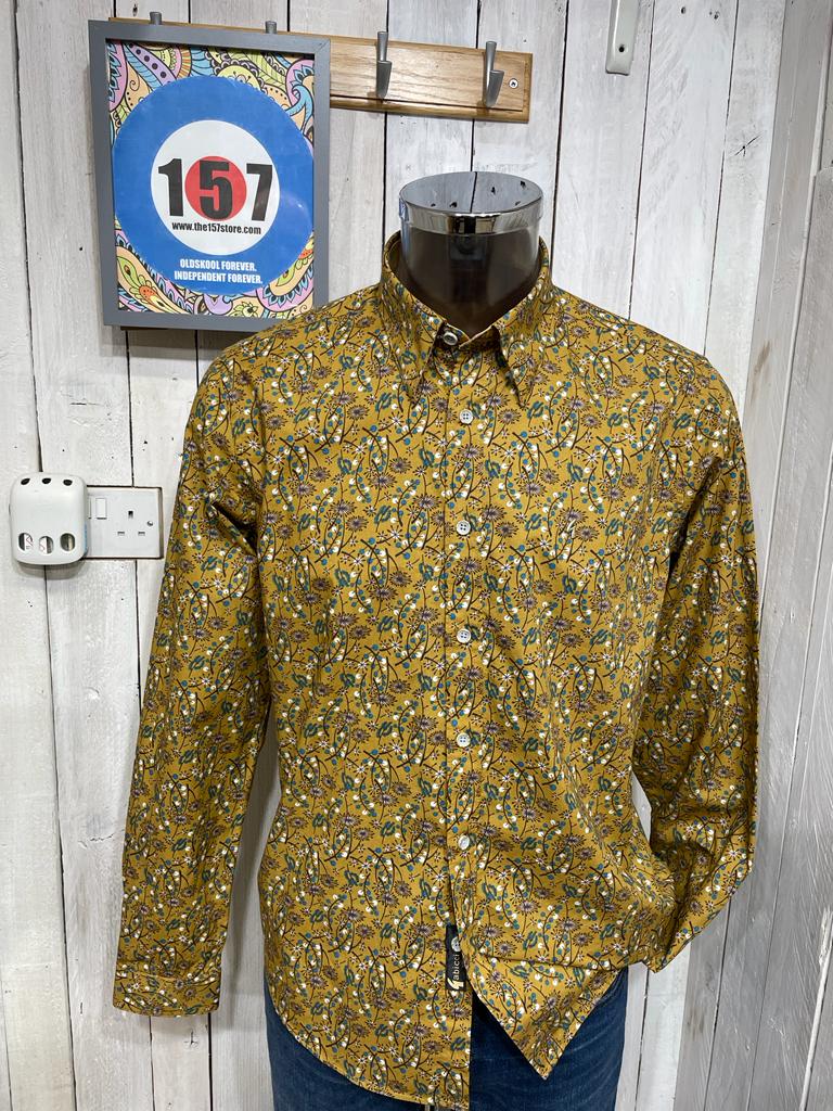 50th Anniversary: Gabicci Vine Paisley Shirt - Dijon – The157store Menswear