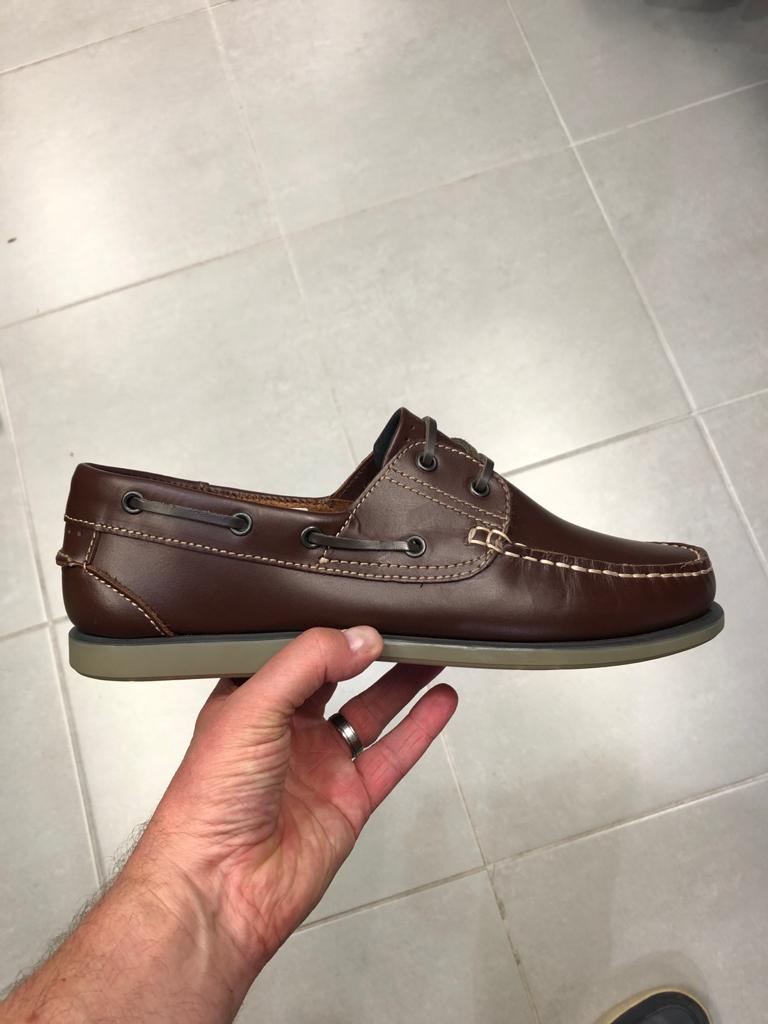 DEK Leather Boat Shoes - Brown