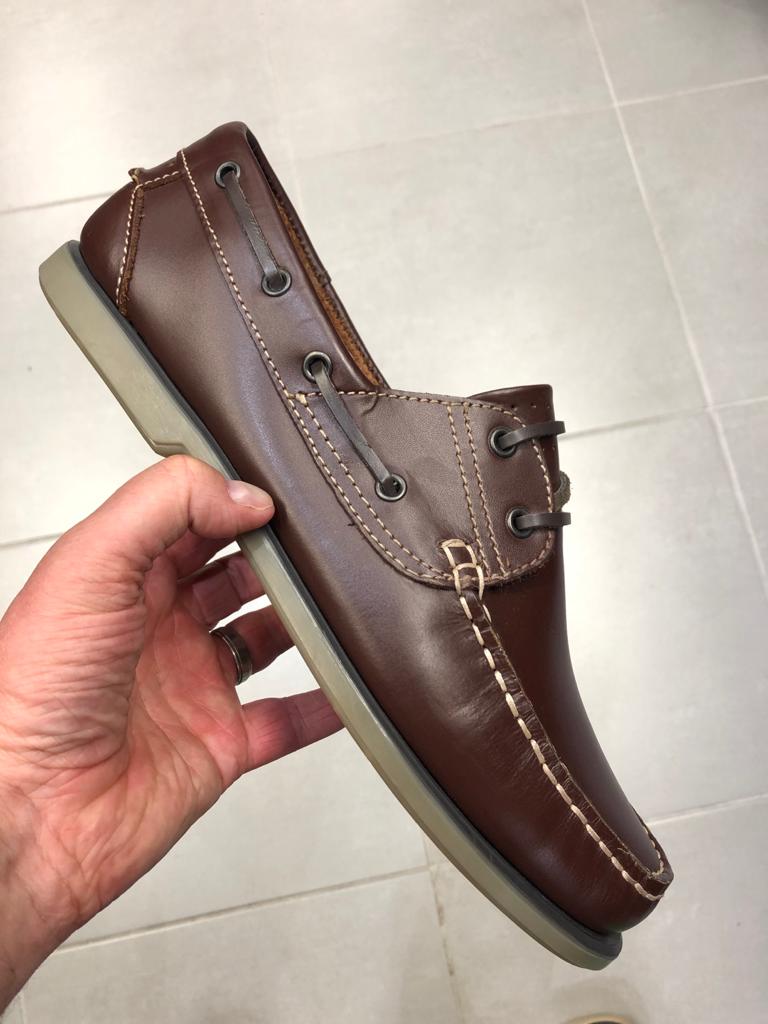 DEK Leather Boat Shoes - Brown