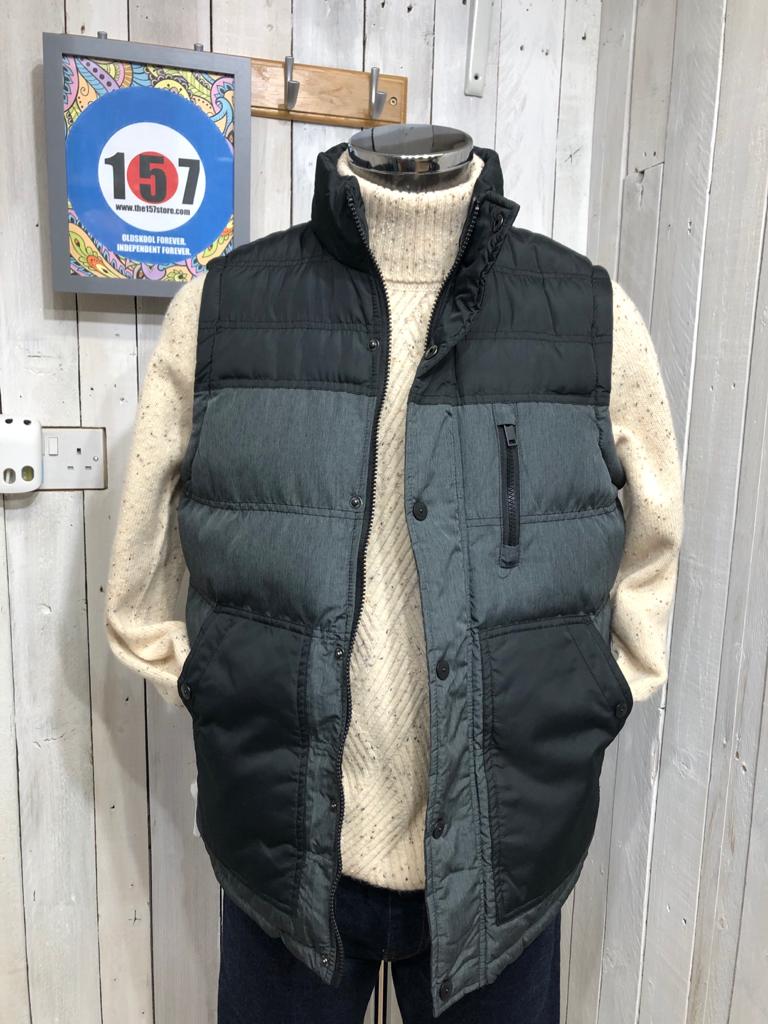 Quilt Lined Padded Gilet Jacket - Charcoal
