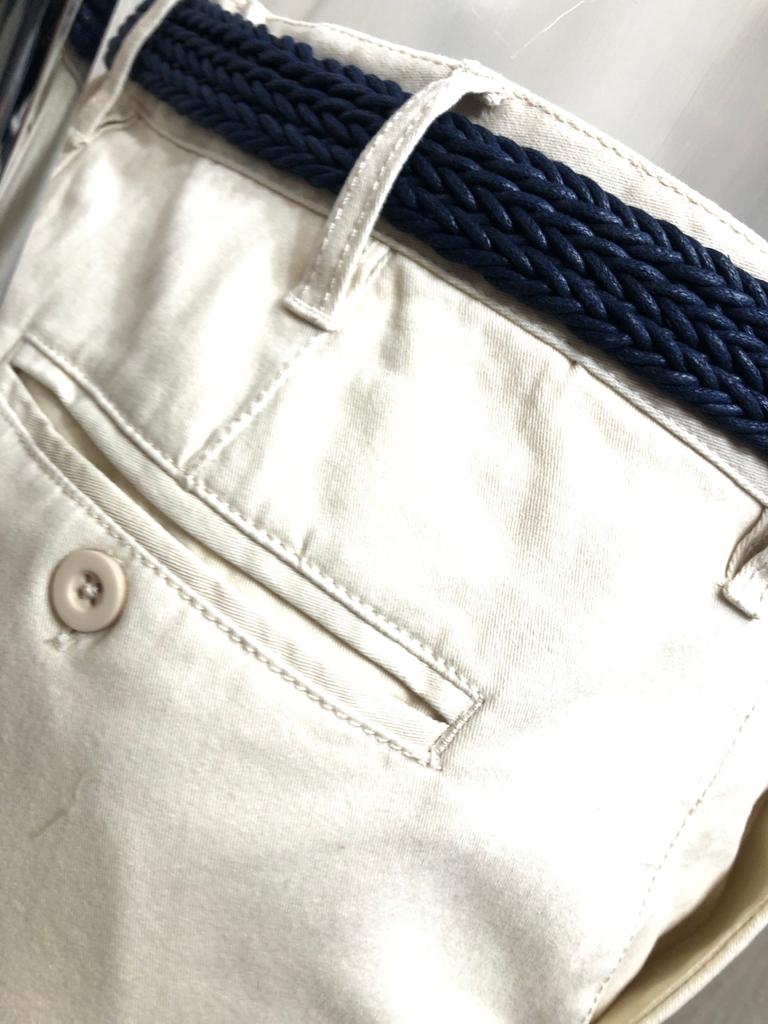 Stretch Chino Shorts - Light Sand (Free Belt Included)