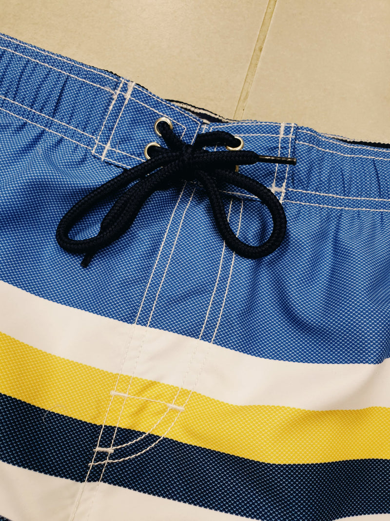 Bailey's Panel Swim Shorts - Blue Yellow