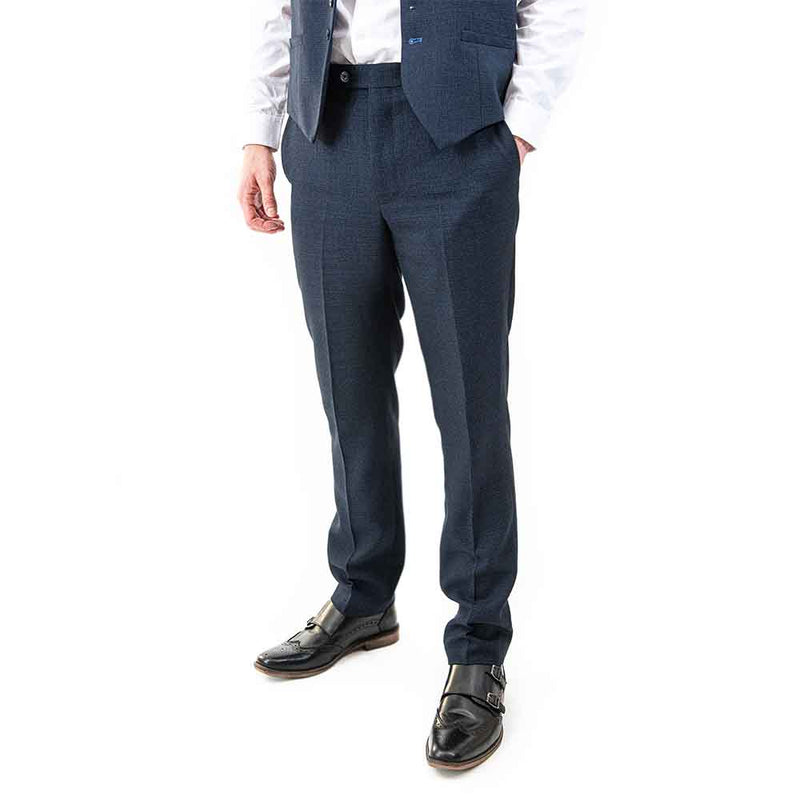 Lambretta Spencer Formal Trousers - Navy Check