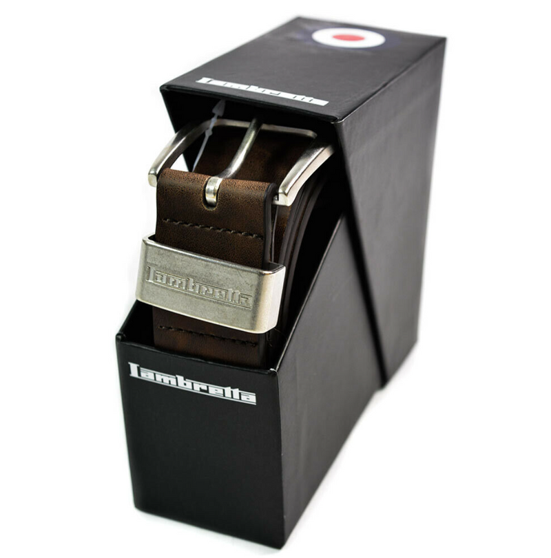 Lambretta Leather Belt (Gift boxed) - Brown