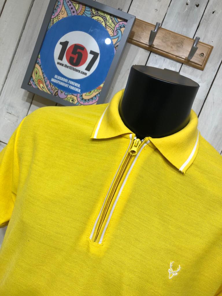 Willis Zip Polo - Yellow