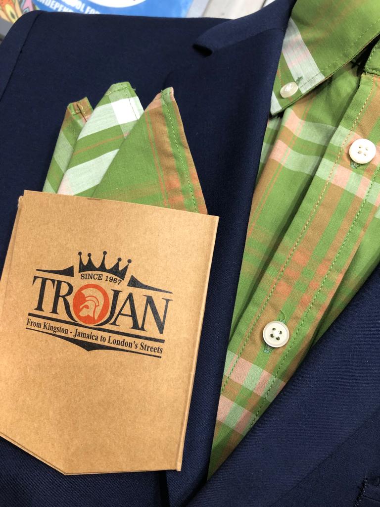 Trojan Windowpane Check Shirt - Green