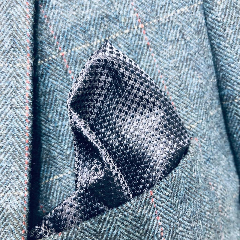 Cavani Carnegi Tweed Blazer - Blue