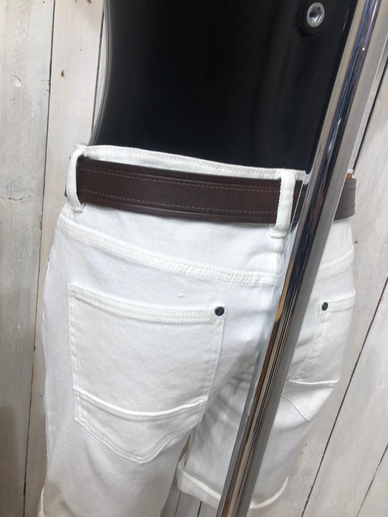 Sanky Jean Style Chino Shorts - Optic White
