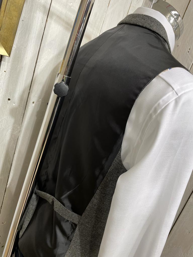 Cavani Kingsman Herringbone Tweed Blazer - Grey (Summer Weight)