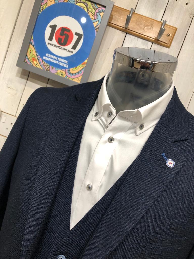Lambretta Spencer Formal Blazer - Navy Check